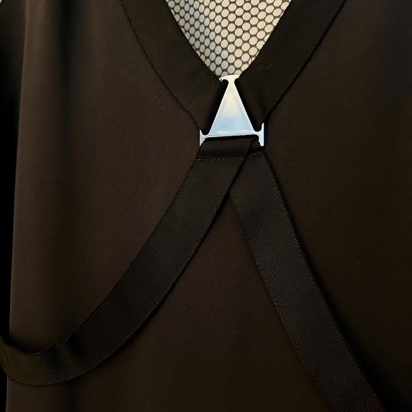 NWOT Marc by Marc Jacobs 💯 Silk Ruffle B & W Swiss Dot Mini Dress Size 8 - Picture 9 of 9